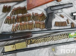 Сотни патронов, пистолет и винтовка: под Харьковом местный житель хранил дома арсенал оружия и боеприпасов, - ФОТО