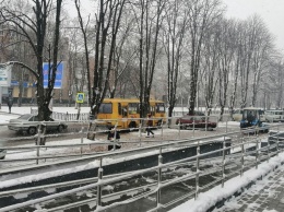Когда в городе идет снег: как выглядит Никополь в конце марта