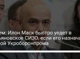 Найем: Илон Маск быстро уедет в Лукьяновское СИЗО, если его назначат главой Укроборонпрома