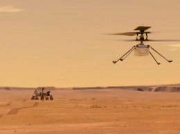 Космический вертолет Ingenuity на поверхности Марса [ФОТО]