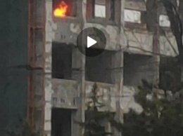 В Мариуполе горело здание городского совета, - ВИДЕО+ФОТО