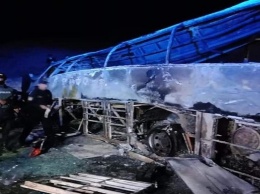 В Египте в сгорел автобус с пассажирами