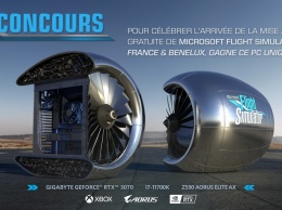 Microsoft подарит PC в форме турбины самолета в честь обновления Flight Simulator
