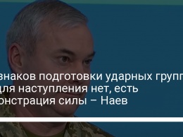 Признаков подготовки ударных групп РФ для наступления нет, есть демонстрация силы - Наев