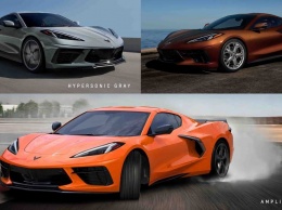 Раскрыты три новых цвета для Corvette C8 на 2022 год