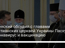 Зеленский обсудил с главами христианских церквей Украины Пасху, коронавирус и вакцинацию