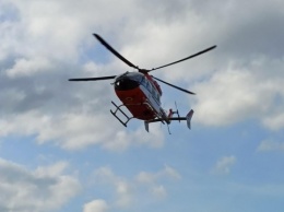 На Львовщине больного эвакуировали вертолетом с труднодоступного района