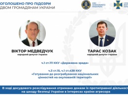 Медведчук и Козак обвиняется в госизмене - что им предъявлено