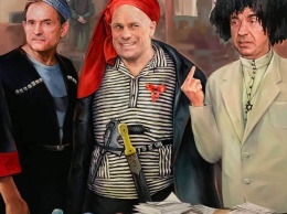 Картину Светланы Крюковой с Медведчуком, Кивой и Рабиновичем за $10 000 купил участник санкционного списка