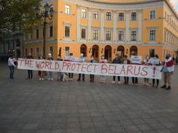 В Одессе немного попротестовали против ареста белорусского активиста