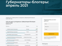 Сергей Аксенов вошел в топ шесть самых цитируемых губернаторов-блогеров за апрель