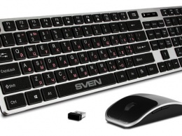 Беспроводные клавиатура и мышь SVEN KB-C3000W - для вашего комфорта