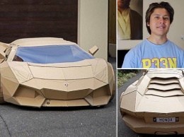 Блогер сделал Lamborghini из картона и продал его за $10 420