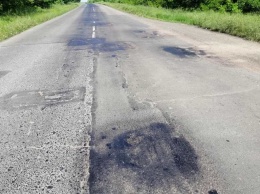 В Южном растаяли недавно отремонтированные дороги