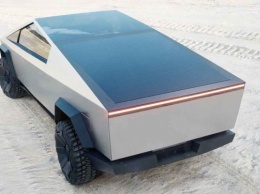 Tesla запатентовала крышку кузова для Cybertruck со встроенными солнечными панелями