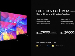 Представлены умные телевизоры Realme Smart TV 4K