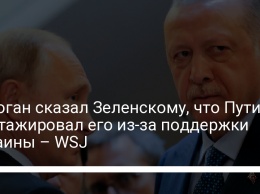 Эрдоган сказал Зеленскому, что Путин шантажировал его из-за поддержки Украины - WSJ
