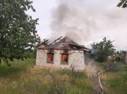 В Пологах сгорел частный дом (фото)