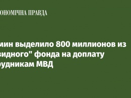 Кабмин выделило 800 миллионов из "ковидного" фонда на доплату сотрудникам МВД
