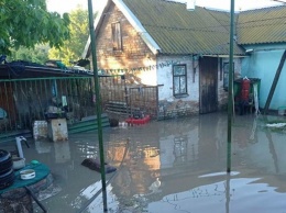 Мелитополь затопило дождевой водой