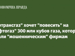 "Укртрансгаз" хочет "повесить" на "Нафтогаз" 300 млн кубов газа, которые отдали "мошенническим" фирмам