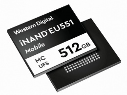 Western Digital выпустила накопитель iNAND MC EU551 для смартфонов с поддержкой 5G и съемки в 8K