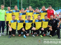 Полицейские Киева провели турнир по мини-футболу (видео)