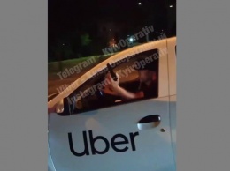 В Киеве таксист Uber размахивал пистолетом из авто