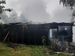 На Житомирщине после удара молнии сгорел жилой дом