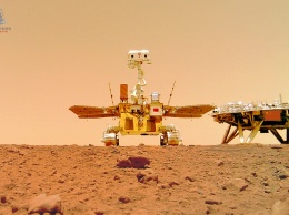 Китай опубликовал видео посадки ровера «Чжужун» на Марс и звуки его передвижения по поверхности планеты