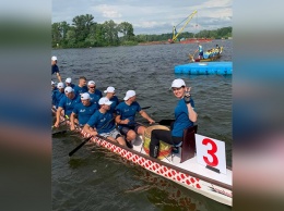 Спортсмены из Днепра стали призерами чемпионата Украины по гребле на лодках «Дракон»