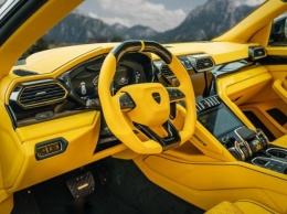 Внедорожник Lamborghini Urus получил ярко-желтый салон от тюнинг-ателье Mansory