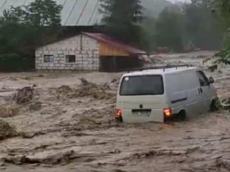 Паводок на Закарпатье разрушил дороги и подтопил дома - видео стихии
