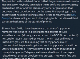 Телефон Дурова был в списке шпионской программы. Создатель Telegram знал о слежке