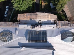 В Киеве заменили крышу и отреставрировали химер Национального художественного музея