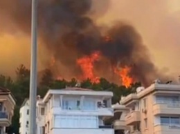 В Турции лесные пожары добрались до отелей, туристов эвакуируют на пляжи (ВИДЕО)