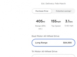 Заказчикам придется ждать базовую версию Tesla Model S до февраля или марта