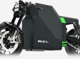 Solid CRS-01: электоромотоцикл в стиле Tesla Cybertruck из Нидерландов