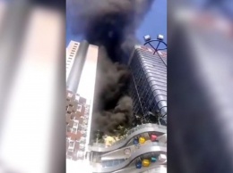 В Китае загорелась Сианьская башня
