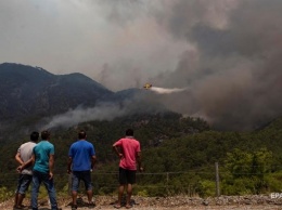 В Турции пожары подходят к электростанции