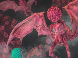 Ковид - это дьявол: самый дорогой цифровой художник нарисовал коронавирус Дельта