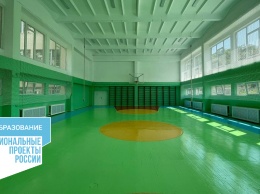 Завершается капитальный ремонт спортзала в Маломаякской школе в Алуште