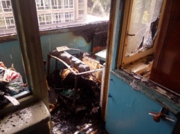 В Кривом Роге сгорели два балкона