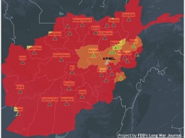 Появилась карта захваченной талибами территории Афганистана. Фото