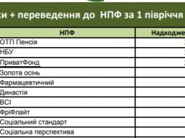 Частные пенсионные фонды выплатили вкладчикам 100 млн грн за полгода: топ-5 по активам