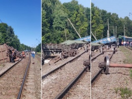 Пять поездов опаздывают из-за аварии на железной дороге возле Запорожья