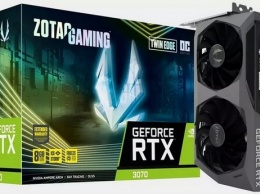Zotac выпустила самые компактные видеокарты GeForce RTX 3060 Ti и GeForce RTX 3070
