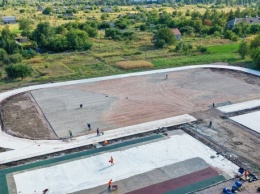 Был пустырь - станет спортплощадка: в Апостолово обновляют стадион лицея №1