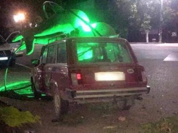 В Кирилловке пьяный водитель протаранил скульптуру "Дельфины" (фото)