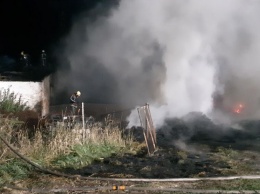 В Киевской области произошел пожар на предприятии по переработке автомобильных шин